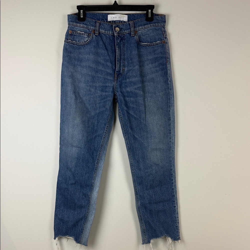 IRO Argan Denim Jeans with Frayed Hem Two-Toned Size 29